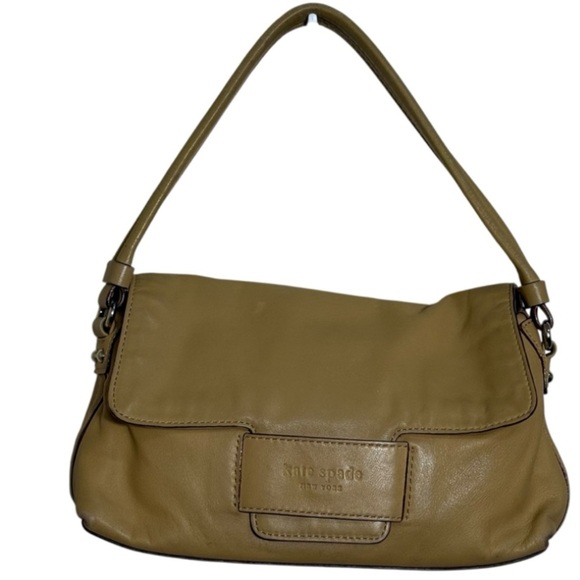 Kate Spade east west tan neutral mini leather shoulder bag skandi minimalist - Picture 1 of 11